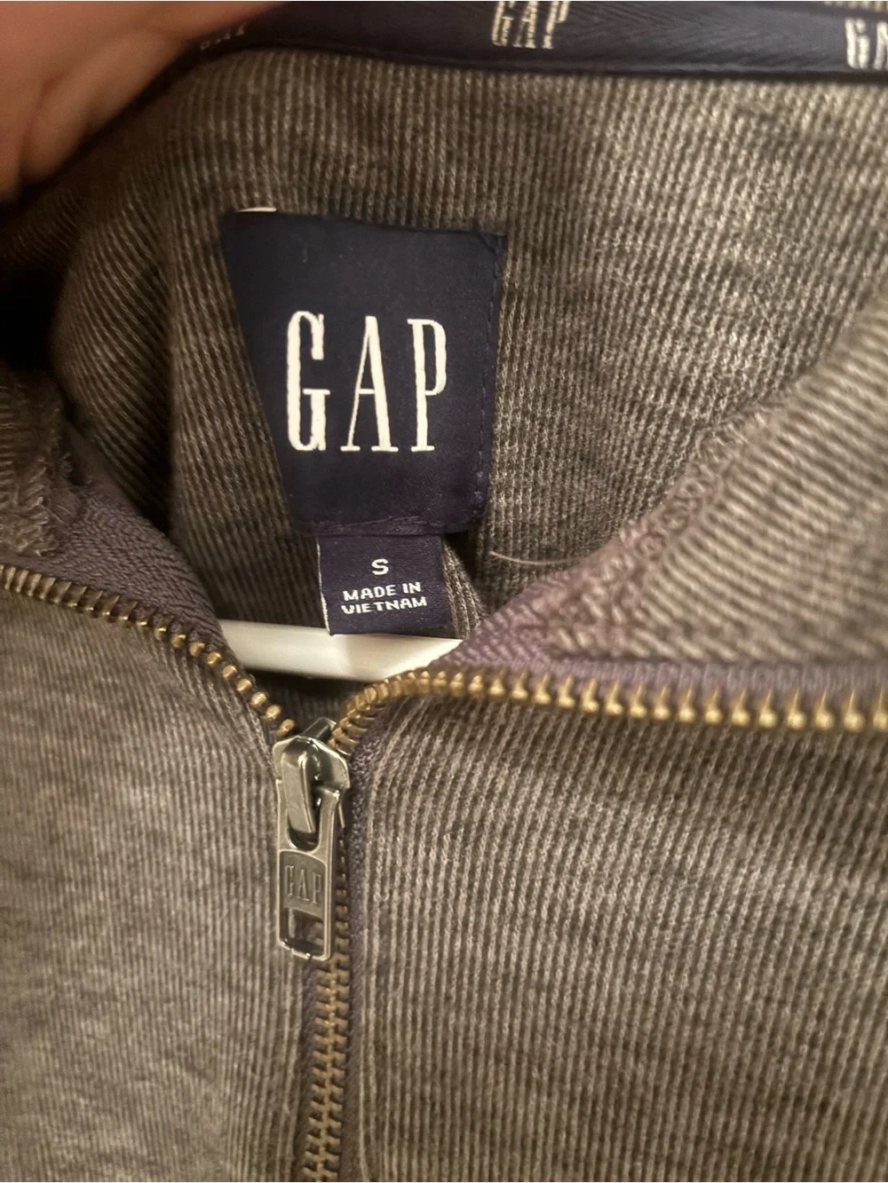 Men's Quarter-Zip Pullover Sweater - Gray GAP Men’s Gray Quarter Zip Pullover Sw
